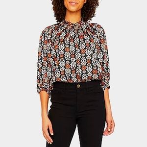 Ryegrass Vintage-Inspired Print Blouse